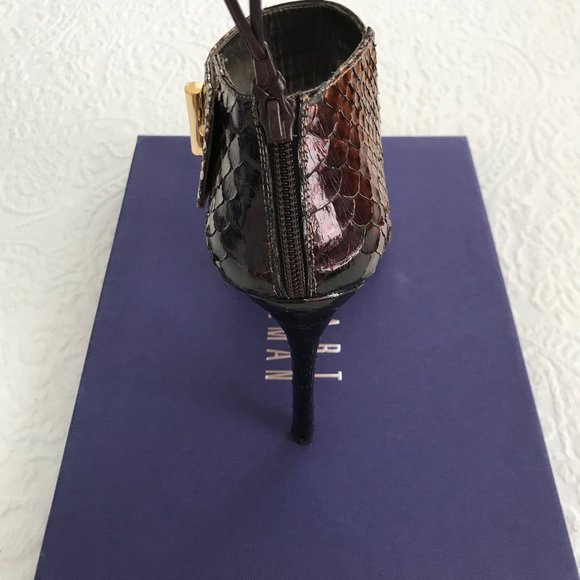 Stuart Weitzman Metallic Python Pumps - Picture 9 of 11